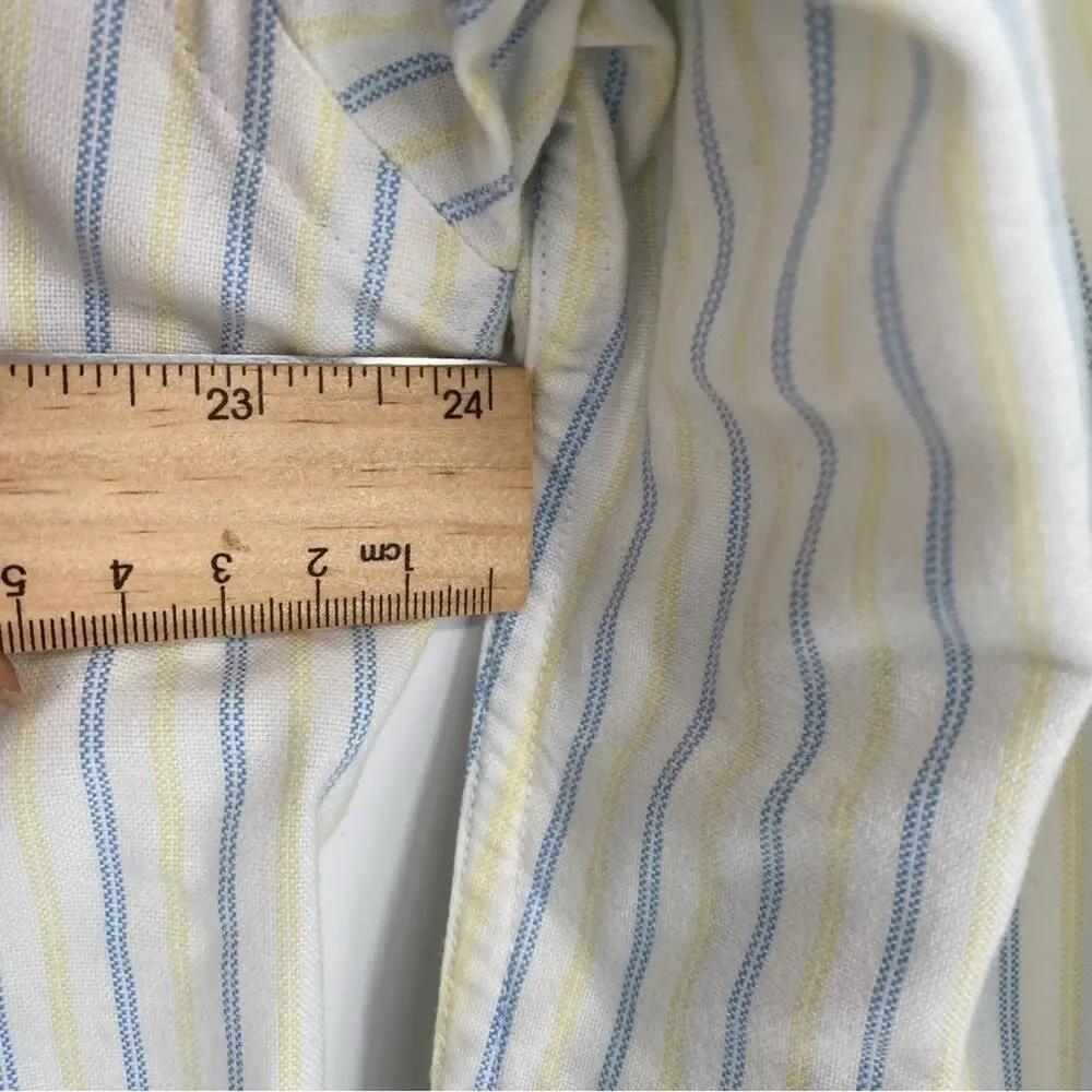 J.CREW Men’s Cotton Long sleeve Stripped Button‎ Down Shirt Office Large